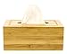Intriom Bamboo Tissue Cover For Bathroom Dining Table Bedroom Office, Fits kleenex 160 count (Rectangle)