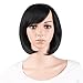 MapofBeauty 12 Inch/30 cm Beautiful Women's Short Straight BOB Wig (Jet Black)