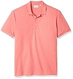 Lacoste Men's Short Sleeve Stretch Grey Croc Pique Polo, PH4014, Hippy Chine, Medium
