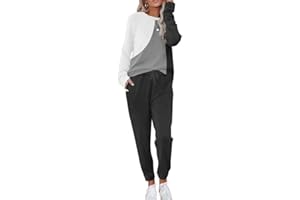 ETCYY NEW Lounge Sets for Women Two Piece Outfits Sweatsuits Sets Long Pant Loungewear Workout Athletic Tracksuits