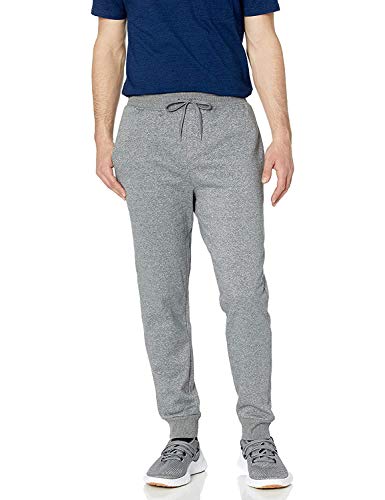Jockey Men's Active Basic Fleece Jogger Sweatpant, Charcoal Heather, Small
