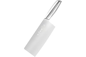 SHI BA ZI ZUO 7 Inch Meat Knife Super Sharp Classic Full Stainless Steel Cooking Knife Kitchen Gadget for Home Restaurant Dai