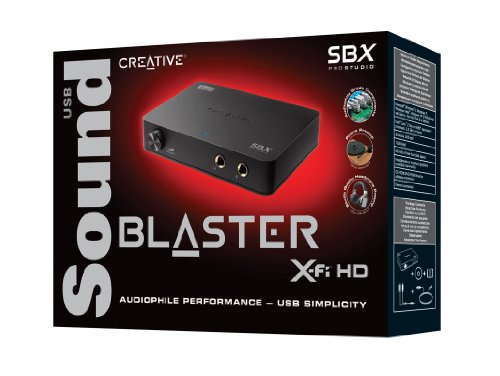 Creative-Sound-Blaster-X-Fi-HD-Tarjeta-de-Sonido-Externa-USB-X-Fi-114-dB-estereo-Color-Negro