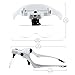 Samyoung Head Mount Magnifier Professional Jeweler's Loupe Light with 2 LED Head Light Bracket and Headband, 5 Portable Replaceable and Interchangeable Lenses: 1.0X, 1.5X, 2.0X, 2.5X, 3.5X