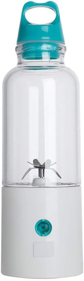 GWFVA USB Charging Fruit Blender, Portable Juicer Blender Mini Juice,Extractor Electric Rechargeable Mixer High-Speed to Mix Ice Fruits for Travel, Outdoor Sports,Blue