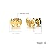 Fashion Earrings Titanium Steel Bat Gold/Black Stud Earrings for Women/Men