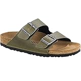 Birkenstock Unisex Arizona Olive Birko-Flor Pull Up Sandal