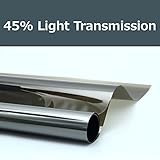 45% shade color 24 Inches by 10 Feet Window Tint Film Roll, for privacy and heat reduction