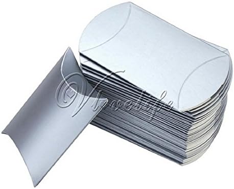 100pcs/lot New Style Pillow Shape Box Candy Box Gift Box for Wedding Party Favor Decor Paperboard / PVC /Brown Kraft Wholesales (silver)