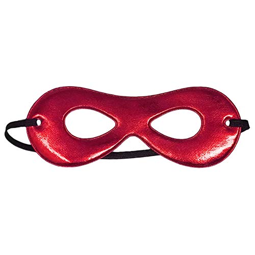 SeasonsTrading Child Shiny Red Superhero Mask ~ Kids Costume Party Eye Mask