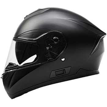 DOT Solid Black Motorcycle Helmet Full Face Scooter Crash Motorbike Street Matte