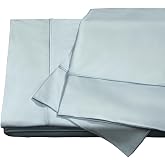 SHEEX Midnight Label Cooling Sheet Set, Queen, Spa Blue | Moisture-Wicking, Wrinkle-Free, Breathable Cooling Fabric, 1 Flat Sheet, 1 Fitted Sheet, 2 Pillowcases, Sleep Aid