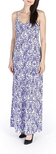 Susana Monaco Women's Sleeveless Print Maxi Dress, Blue, XS