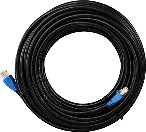Goobay 94397 Outdoor Patch Cable CAT 6 Cable / 2-fold PE Sheath Waterproof / RJ45 Plug Ethernet Cable/Outdoor Network Cable 10m / Black/LAN Cable 10m - Image 3