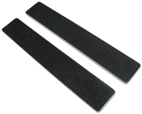 Standard Black 100/180 1-1/8" Wide Washable Jumbo Nail File 12 Pack