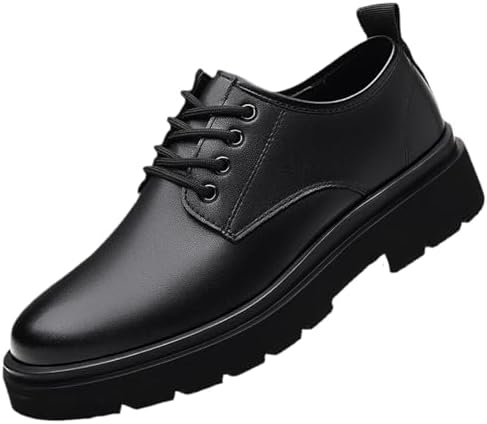 Amazon.com | Men's Vintage Leather Lace Up Platform Oxfords Shoes
