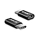 [2 in 1 Pack] TOTU Micro USB to USB C Adapter, Converts Micro USB Female to USB C Male, Uses 56K Resistor, Works with Galaxy S8, S8+, MacBook, Nintendo Switch, Sony XZ, LG V20 G5 G6 and More