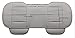 EDEALYN Car Back Seat Cover Smooth PU Leather Long Rear Seat Cover Auto Seat Cover Bench Seat Protector Car Seat Cover L53 X W19.3 in 1PCS (Rear -Gray)