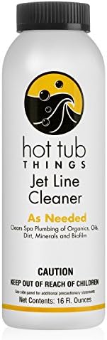 Jet Line Cleaner 16 Ounce - Clears Spa Plumbing of Organics, Oils, Dirt, and Minerals