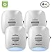 Hoont™ Indoor Plug-in Ultrasonic Pest Repeller with Night Light - Pack of 4 - Eliminate All Types of Insects and Rodents [UPGRADED VERSION]