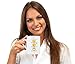 Whimsical Gift World Funny Coffee Cup/Mug, Emoji Smiley Face, Leak Proof with Large Handle, Humorous and Unique Novelty Gag Gift for Moms, Dads, Boys, Girls, Boss, Office and Others, 16 oz., Large