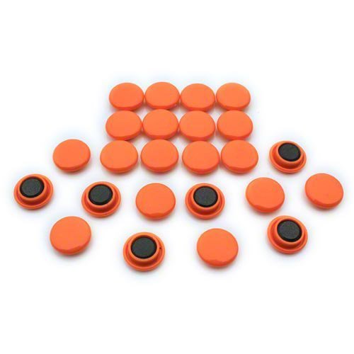 Expert® Large Orange Notice Board/Planning ( 40mm dia x 8mm high ) ( 1 Pack of 12