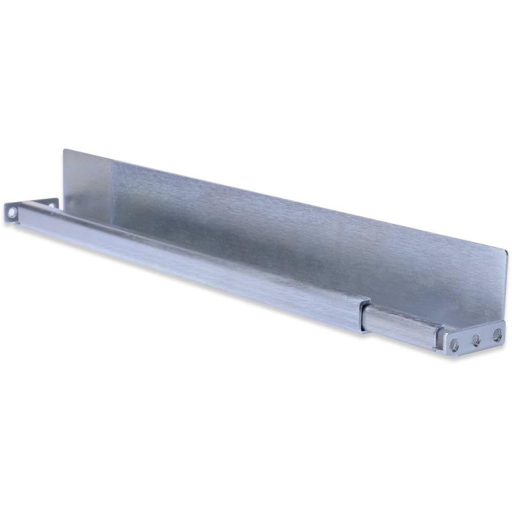 DIGITUS 1U guide rails – for 19" network and server cabinets by DIGITUS – variable depth from 350 to 600 mm – L-profile, 2-mm-thick steel plate – load capacity 100 kg – silver