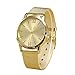 Women Watch,SMTSMT Gold Stainless Steel Mesh Band Wrist Watch-Gold