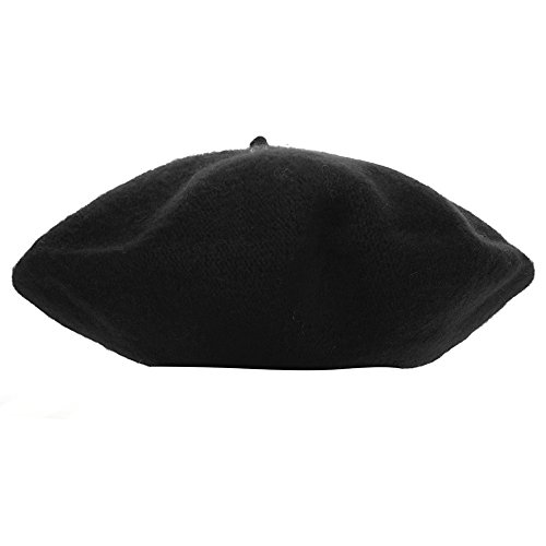 XGao Beret for Kids, Cute Kids Hat Dome Beret Artist Dome Beret Cap Headwear French Style Costume (Black)