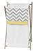 Sweet Jojo Designs Baby/Kids Clothes Laundry Hamper for Yellow and Gray Chevron Zig Zag Bedding