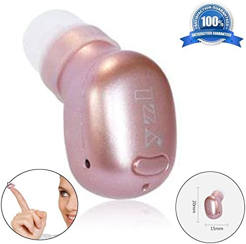 Wireless Headphone Mini Earbud Bluetooth Headset with Mic Handsfree Earphone Invisible in Ear Earpiece for iPhone iPad Samsung Galaxy LG Motorola