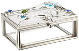 StealStreet SS-A-38107, New Blue Butterfly Decoration Jewelry Box Container Jewel Ring Holder