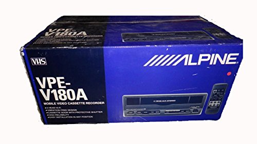 Alpine Vpe‑v180a Mobile Hi Fi Vcr Video Cassette Recorder