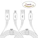 VOJO (2Pack) USB Type C Cable Adapter 5V 3A (3amp) Tangle-Free Charger Cord 6ft / 2m [White], 56K Ohm Pull-up Resistor, for Nexus 6P 5X, Chromebook Pixel C, LG G5, HTC M9 10