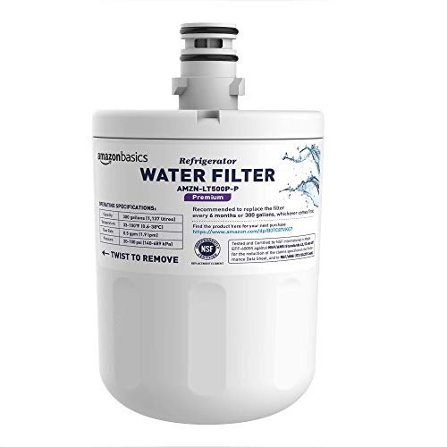 AmazonBasics Replacement LG LT500P Refrigerator Water Filter Cartridge - Premium Filtration
