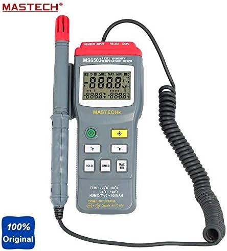 MASTECH MS6503 High Accuracy Digital Thermo-Hygrometer Temperature Tester