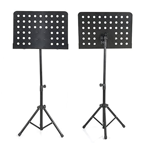 Apelila Folding Music Stand - Adjustable Tripod Stand Holder - Folding Metal Stand,Black (#1 Music Stand) - Thumbnail 6