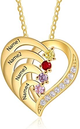 ✳︎4kidsmam✳︎ Amazon.com: Lovejewelry Custom Mother Necklace with 4 Kids Names