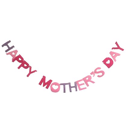 Amazon Com Fityle Happy Mothers Day Bunting Banner Garland For