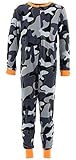 Komar Kids Big Boys' Gray Camo One-Piece Pajamas