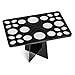 Matto Collapsible Air Drying Makeup Brushes Tree Tower Rack - 26 Holes Mix Size Makeup Brush Tree Holder Organizing Cosmetic Tool Holder (Black)