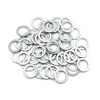 X AUTOHAUX 50pcs Engine Oil Crush Washers Drain Plug Gaskets 16mm ID. 22mm OD. for Car