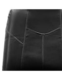 Fundas para asientos de auto FH Group Rome FH PU009115 de cuero de poliuretano, juego completo, compatible para bolsa de aire y asientos divididos, Negro