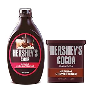 Hershey’s Cocoa Powder, 225g and Hershey’s Chocolate Syrup, 623g