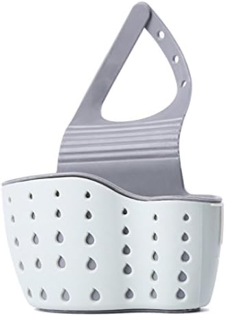 Sponge Holder Sink Caddy Soap Holder for Kitchen Organization Plastic Storage Baskets (Sky blue)