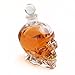 Large Skull Face Decanter with Skull Shot Glasses Use Skull Head Cup For A Whiskey, Scotch and Vodka Shot Glass, 25 Ounce Decanter 2 Ounces Shot Glass