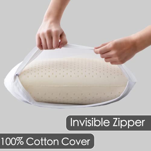 100 Natural Talalay Latex Pillow, Extra Soft Queen Sleeping Bed Pillow