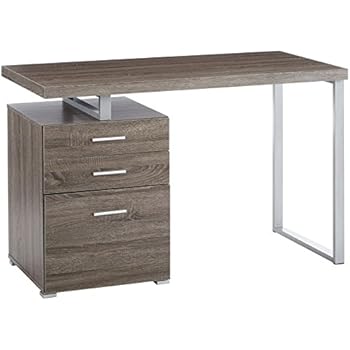 Amazon Com Office Desk With File Drawer And Reversible Set Up