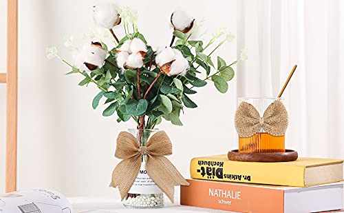 17 PCS Burlap Bow Jute Bow Lace Bowknot for Wedding Party Decor Home Embellishment DIY Crafts