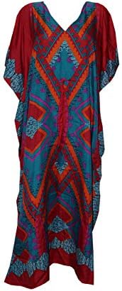 Odishabazaar Women's Polyester Kaftan Sleepwear Loungewear Beachwear Cover Up (#38)